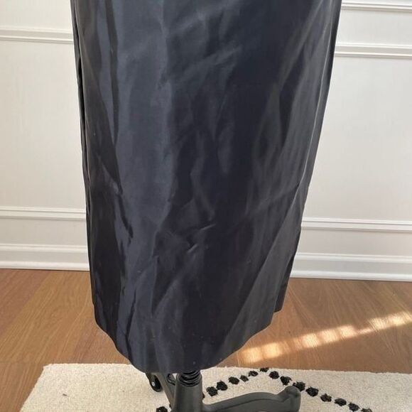 NWT Vintage 80s Susan Rossetti for Vijack Black White Midi Dress Pouf Shoulder 6 - Picture 4 of 12